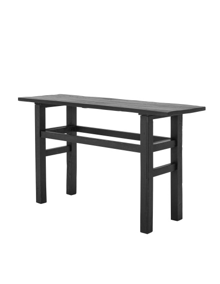 Consola RIBER, Madera Reciclada Negra - Bloomingville. Vackart