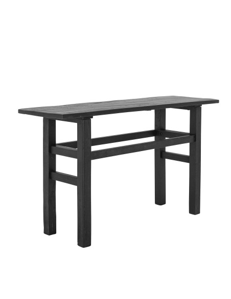 Consola RIBER, Madera Reciclada Negra - Bloomingville. Vackart