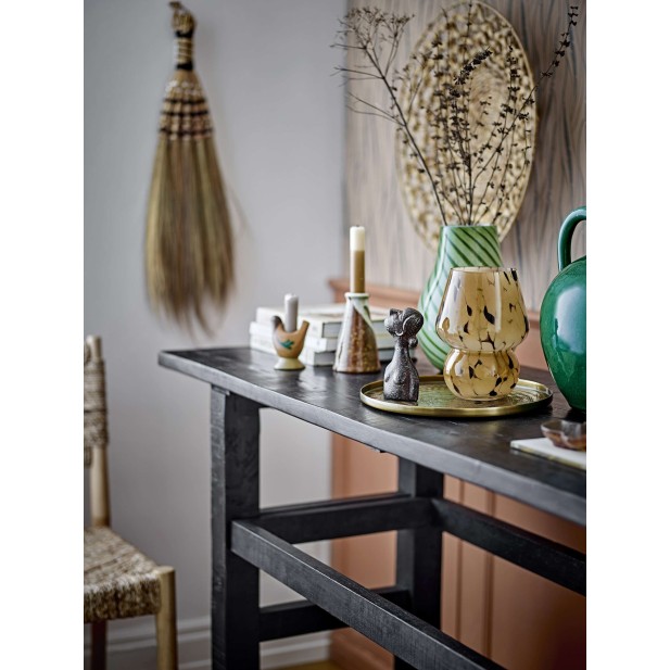 Consola RIBER, Madera Reciclada Negra - Bloomingville. Vackart