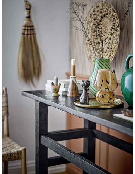 Consola RIBER, Madera Reciclada Negra - Bloomingville. Vackart