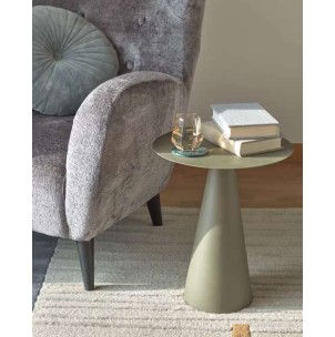 Mesa auxiliar Shirel Ø 38 cm verde - Kave Home; Vackart. CC5160R19 2