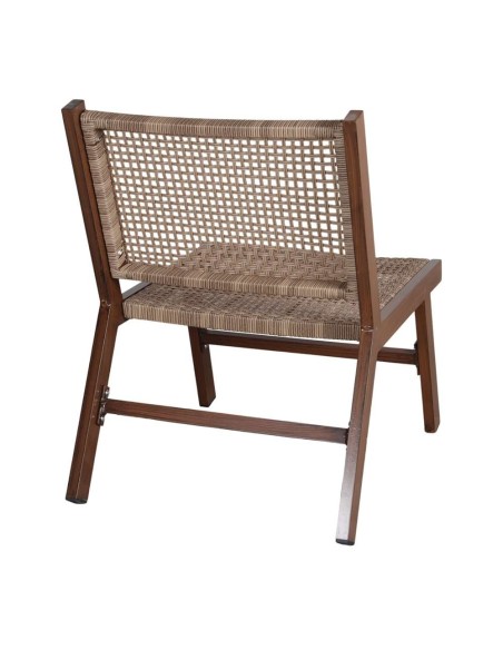 Sillón TALISSA, aluminio, ratán sintético