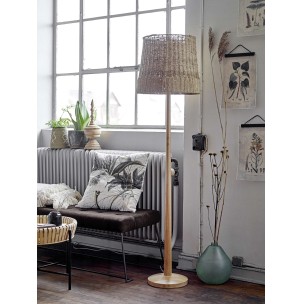 Lámpara de Pie KAKASI, Madera / Ratán Natural - Bloomingville. Vackart 2