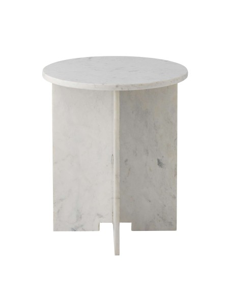 Mesa Auxiliar JASMIA, Mármol Blanco - Bloomingville. Vackart