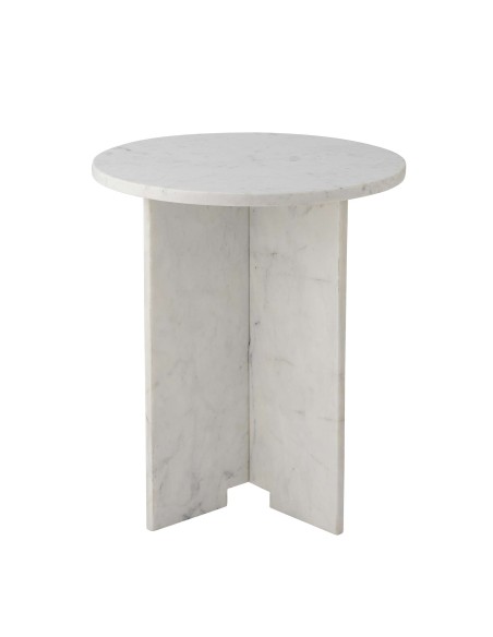Mesa Auxiliar JASMIA, Mármol Blanco - Bloomingville. Vackart