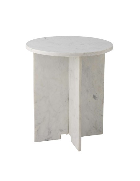 Mesa Auxiliar JASMIA, Mármol Blanco - Bloomingville. Vackart