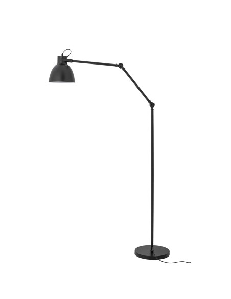 Lámpara de Pie BARCA, Metal Negro - Bloomingville. Vackart