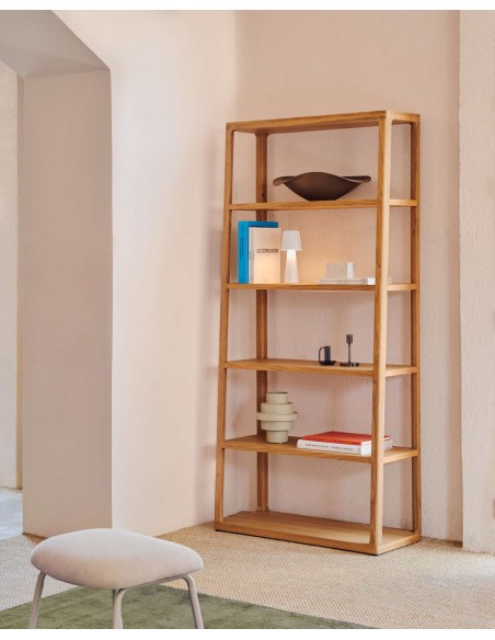 Estantería Maymai, madera roble 90x193 cm - Kave Home. M0600012MM90