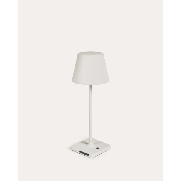 Lámpara de mesa exterior Aluney acabado blanco - Kave Home. LH0435S05