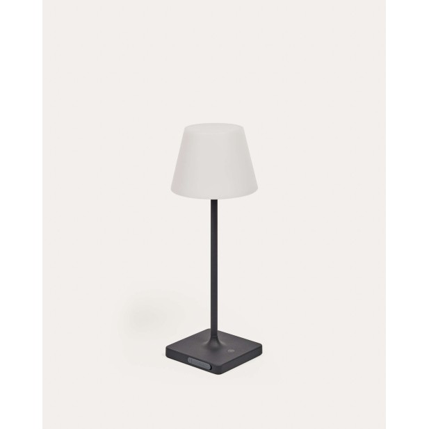 Lámpara de mesa exterior Aluney acabado negro - Kave Home. LH0435S01