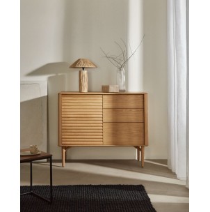 Lámpara de mesa Samse de rafia natural - Kave Home. L0300029FN46 2