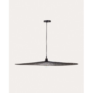 Lámpara de techo Makai de metal con acabado negro Ø 100 cm - Kave Home-L0100035RR01. Producto de estilo Rústico