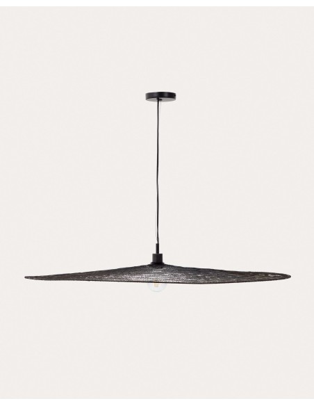 Lámpara de techo Makai, metal negro Ø 100 cm - Kave Home. L0100035RR01