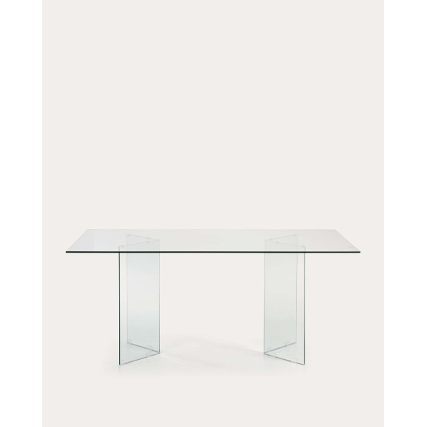 Mesa Burano de cristal 180 x 90 cm - Kave Home - C418C07