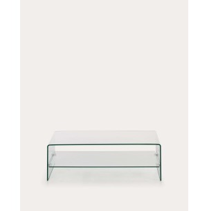 Mesa de centro Burano de cristal 110 x 55 cm - Kave Home-C536C07. Producto de estilo Moderno