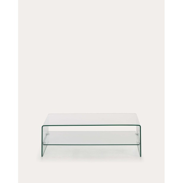 Mesa de centro Burano de cristal 110 x 55 cm - Kave Home. C536C07