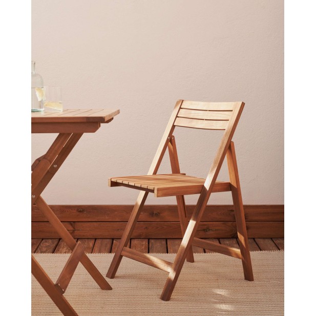 Silla plegable exterior Sadirar, acacia - Kave Home. J0700002MM43 Silla plegable exterior Sadirar, acacia - Kave Home. J0700002MM43