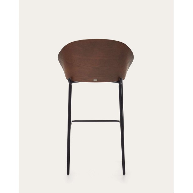 Taburete Eamy marrón claro, fresno wengué 77cm Kave Home C0600001HE033 Taburete Eamy marrón claro, fresno wengué 77cm Kave Home C0600001HE033