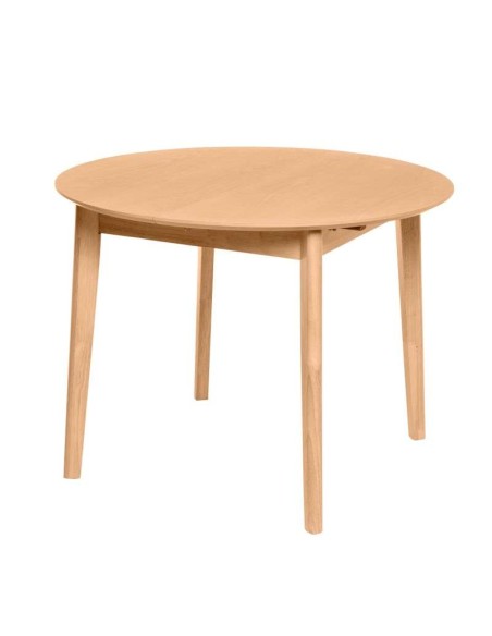 Mesa Extensible HAL Ø100 (100x130) cm, DM / Madera Natural - Vackart.