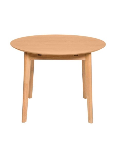 Mesa Extensible HAL Ø100 (100x130) cm, DM / Madera Natural - Vackart.