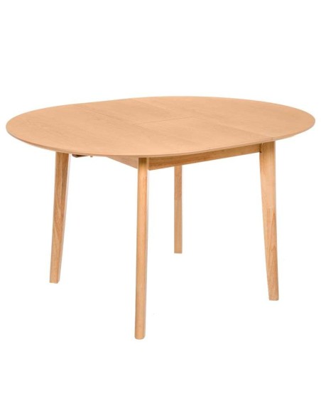 Mesa Extensible HAL Ø100 (100x130) cm, DM / Madera Natural - Vackart.