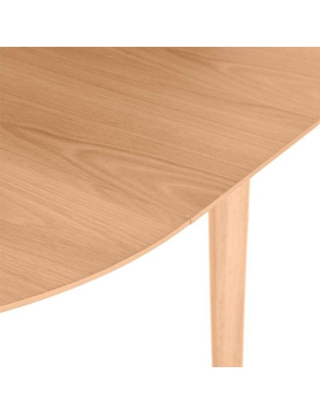 Mesa Extensible HAL Ø100 (100x130) cm, DM / Madera Natural - Vackart.