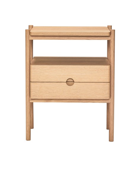 Mesita de Noche APPEAL, Roble Natural - Hübsch. Vackart