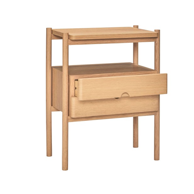 Mesita de Noche APPEAL, Roble Natural - Hübsch. Vackart