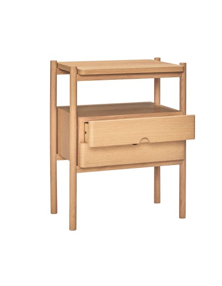 Mesita de Noche APPEAL, Roble Natural - Hübsch. Vackart