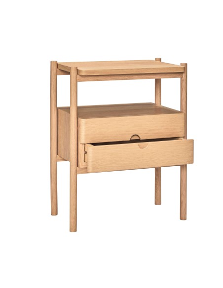 Mesita de Noche APPEAL, Roble Natural - Hübsch. Vackart