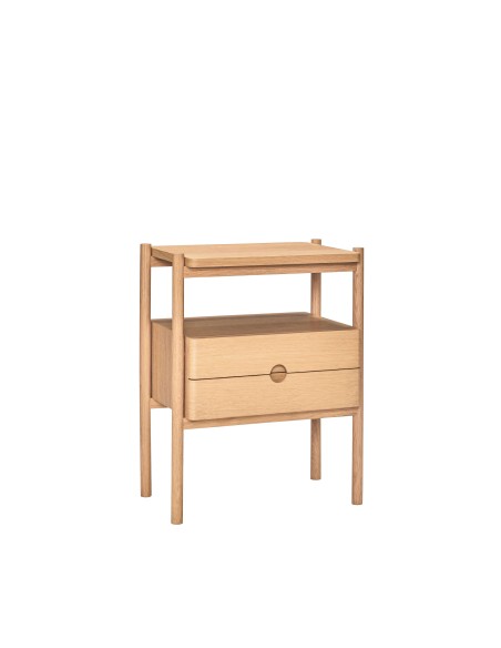 Mesita de Noche APPEAL, Roble Natural - Hübsch. Vackart