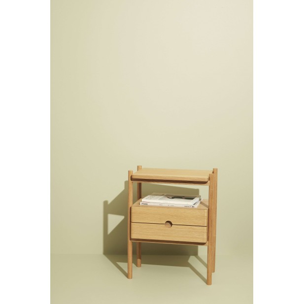 Mesita de Noche APPEAL, Roble Natural - Hübsch. Vackart