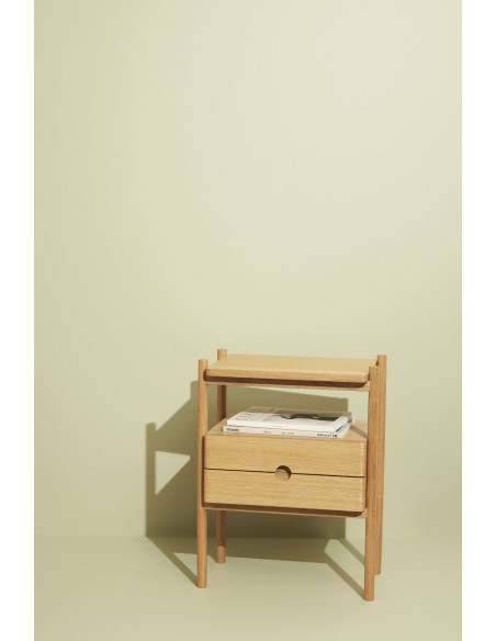 Mesita de Noche APPEAL, Roble Natural - Hübsch. Vackart