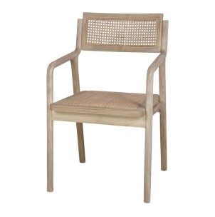 Silla con Brazos ISOS, Madera / Ratán Natural - Vackart. Las modernas y exclusivas sillas de diseño nórdico en Vackart, tu tienda de diseño online.