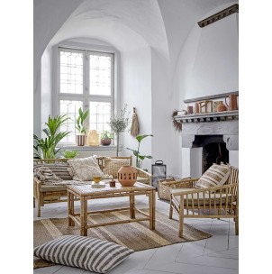 Farol LYRA 20cm Alto, Madera Natural / Cristal - Bloomingville Vackart 2