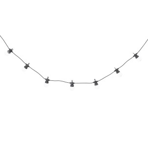 Cadena de Luces NERO 1000 cm, Plastico Negro - Bloomingville Vackart 2