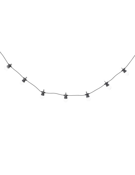 Cadena de Luces NERO 1000 cm, Plastico Negro - Bloomingville Vackart