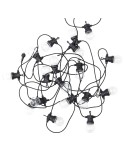 Cadena de Luces NERO 1000 cm, Plastico Negro - Bloomingville