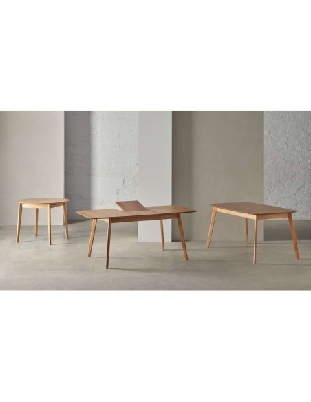 Mesa Extensible DAPHNE 140/180x90 cm, Madera Natural - Vackart