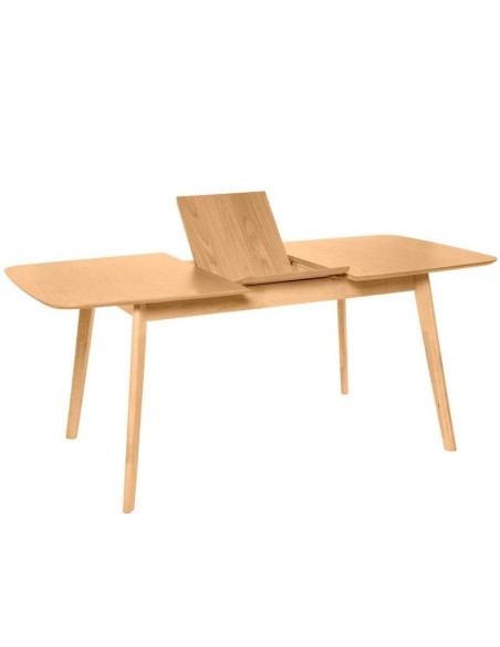 Mesa Extensible DAPHNE 120/150x80 cm, Madera Natural - Vackart