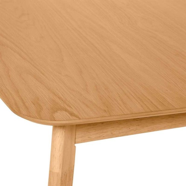 Mesa Extensible DAPHNE 120/150x80 cm, Madera Natural - Vackart