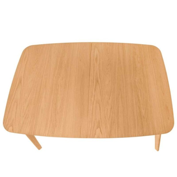 Mesa Extensible DAPHNE 120/150x80 cm, Madera Natural - Vackart