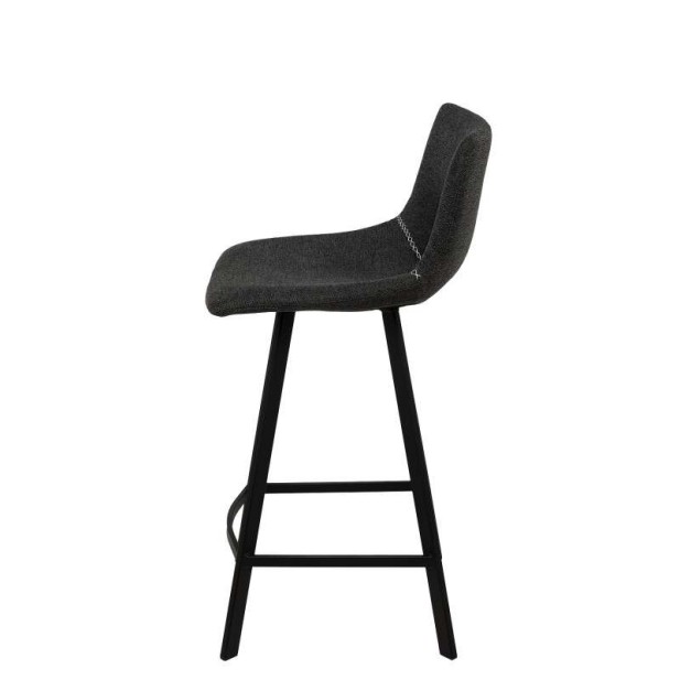 Taburete Alto TEHUV 65,5 cm, Textil Gris Oscuro / Metal. Vackart Taburete Alto TEHUV 65,5 cm, Textil Gris Oscuro / Metal. Vackart
