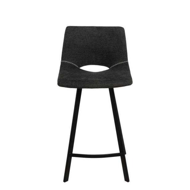 Taburete Alto TEHUV 65,5 cm, Textil Gris Oscuro / Metal. Vackart Taburete Alto TEHUV 65,5 cm, Textil Gris Oscuro / Metal. Vackart