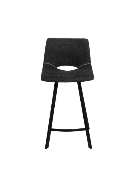 Taburete Alto TEHUV 65,5 cm, Textil Gris Oscuro / Metal. Vackart