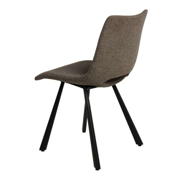 Silla Tapizada NUEG, Metal / Textil Taupé - Vackart