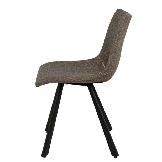 Silla Tapizada NUEG, Metal / Textil Taupé - Vackart