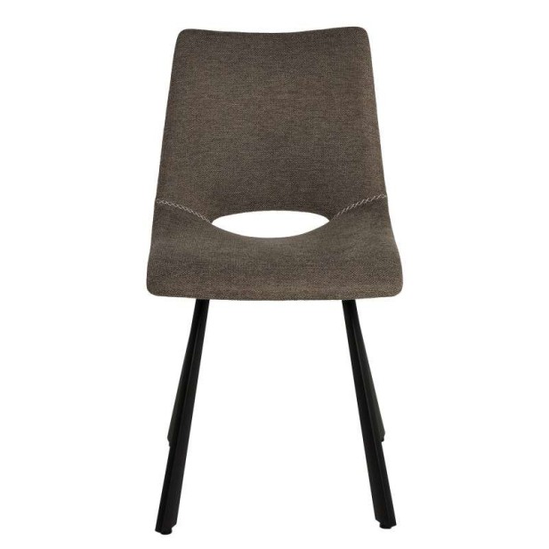 Silla Tapizada NUEG, Metal / Textil Taupé - Vackart