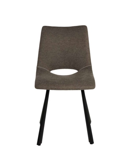 Silla Tapizada NUEG, Metal / Textil Taupé - Vackart