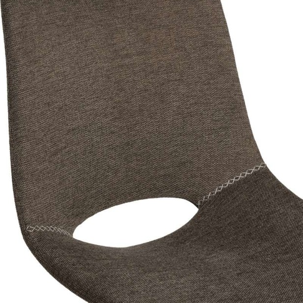 Silla Tapizada NUEG, Metal / Textil Taupé - Vackart